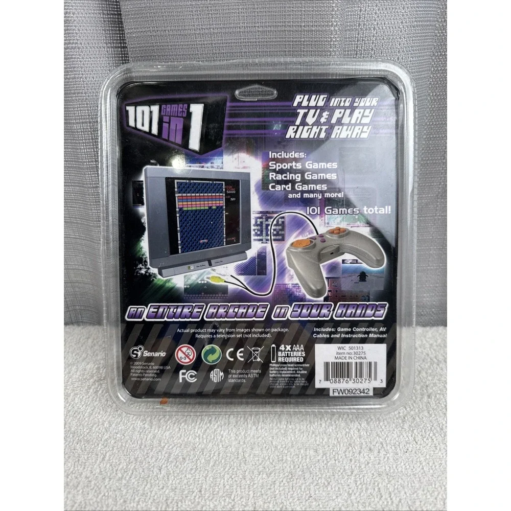 Scenario 101 GAMES IN 1 - All In One Game System - Plug And Play On TV Brand New